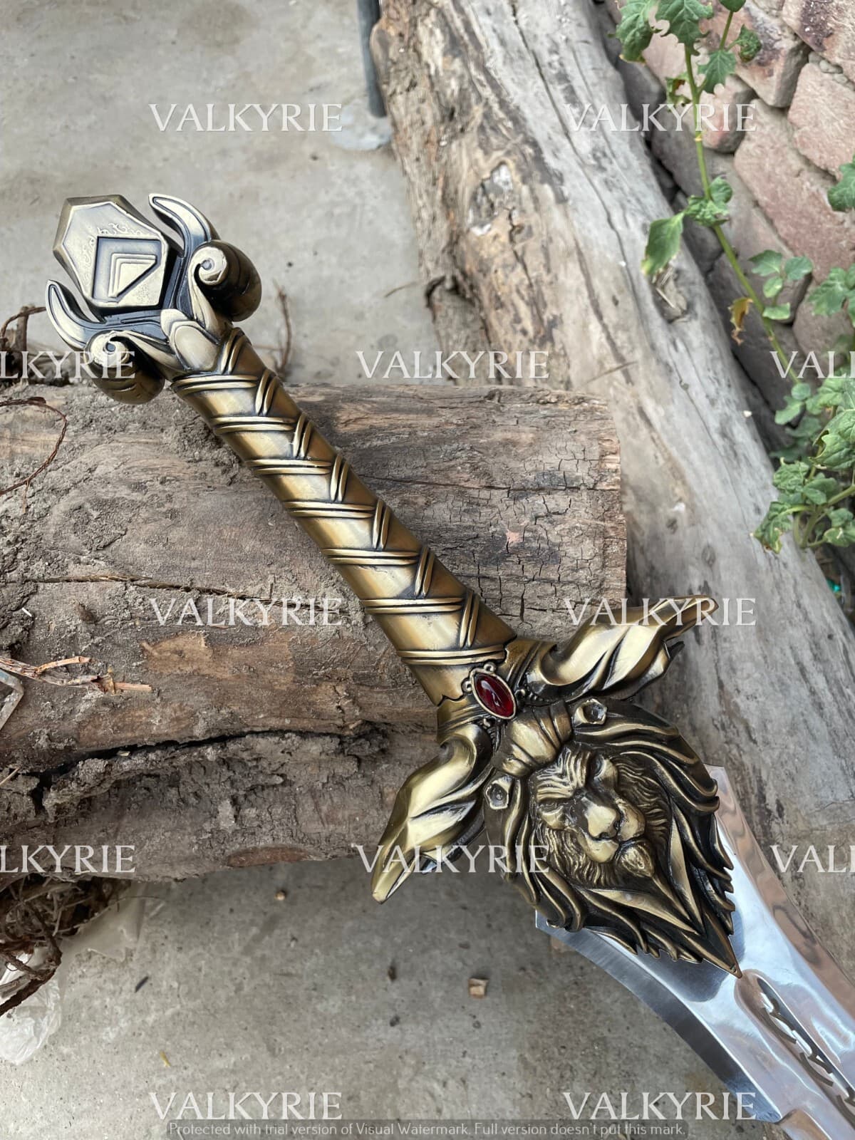 40'' world of Warcraft Royal Guard WOW sword Alliance Lion Head Stormwind sword