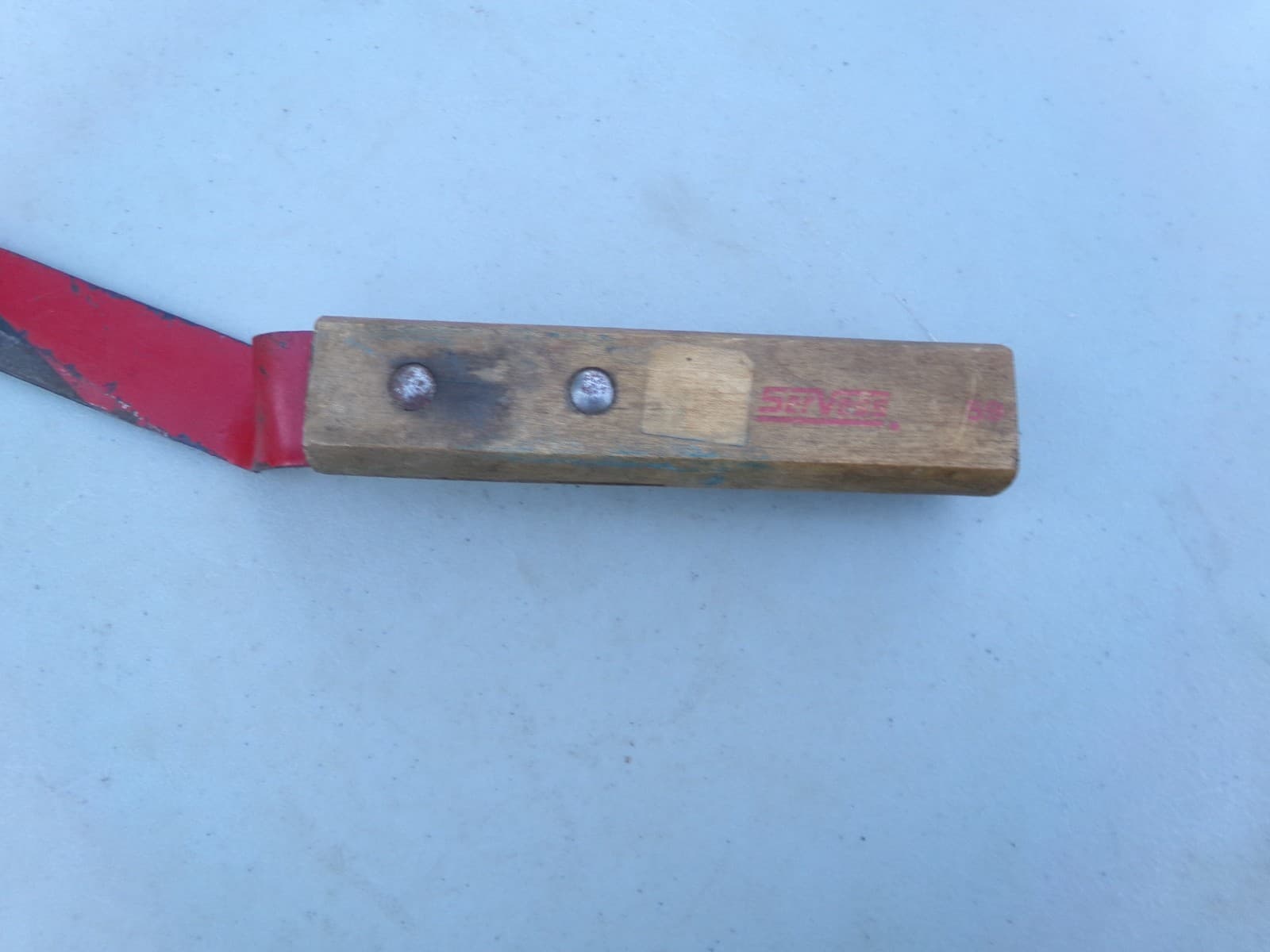 Vintage  Farm Hand Scythe Sickle Rustic Hand Tool Marked 2