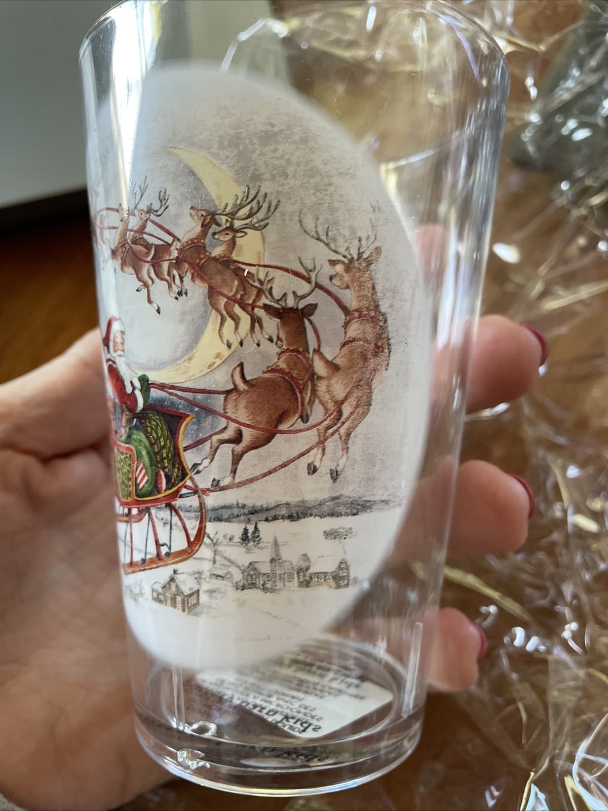 Disney Pottery Barn Santa Rudolph Reindeer Cup Christmas holiday gift party , 6