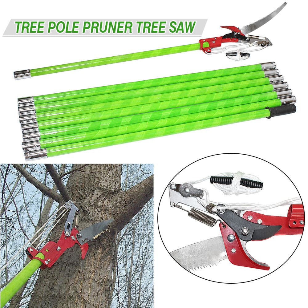 Pole Saws For Tree Trimming,26 Foot Pruning Saws, Alloy Steel Tree Pruner Pole