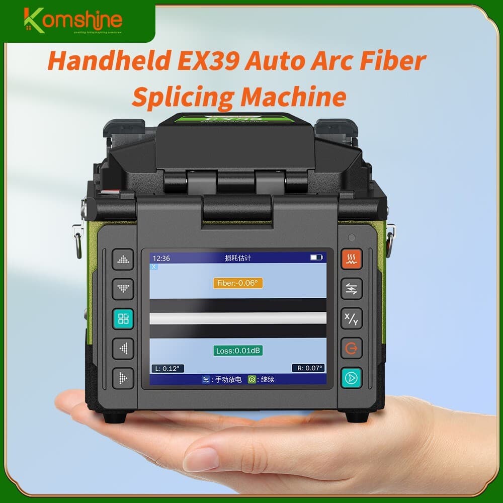 Komshine EX39 FTTX Fiber  Fusion Splicer 0.01 db Splicing Loss ,3 Years Warranty 4