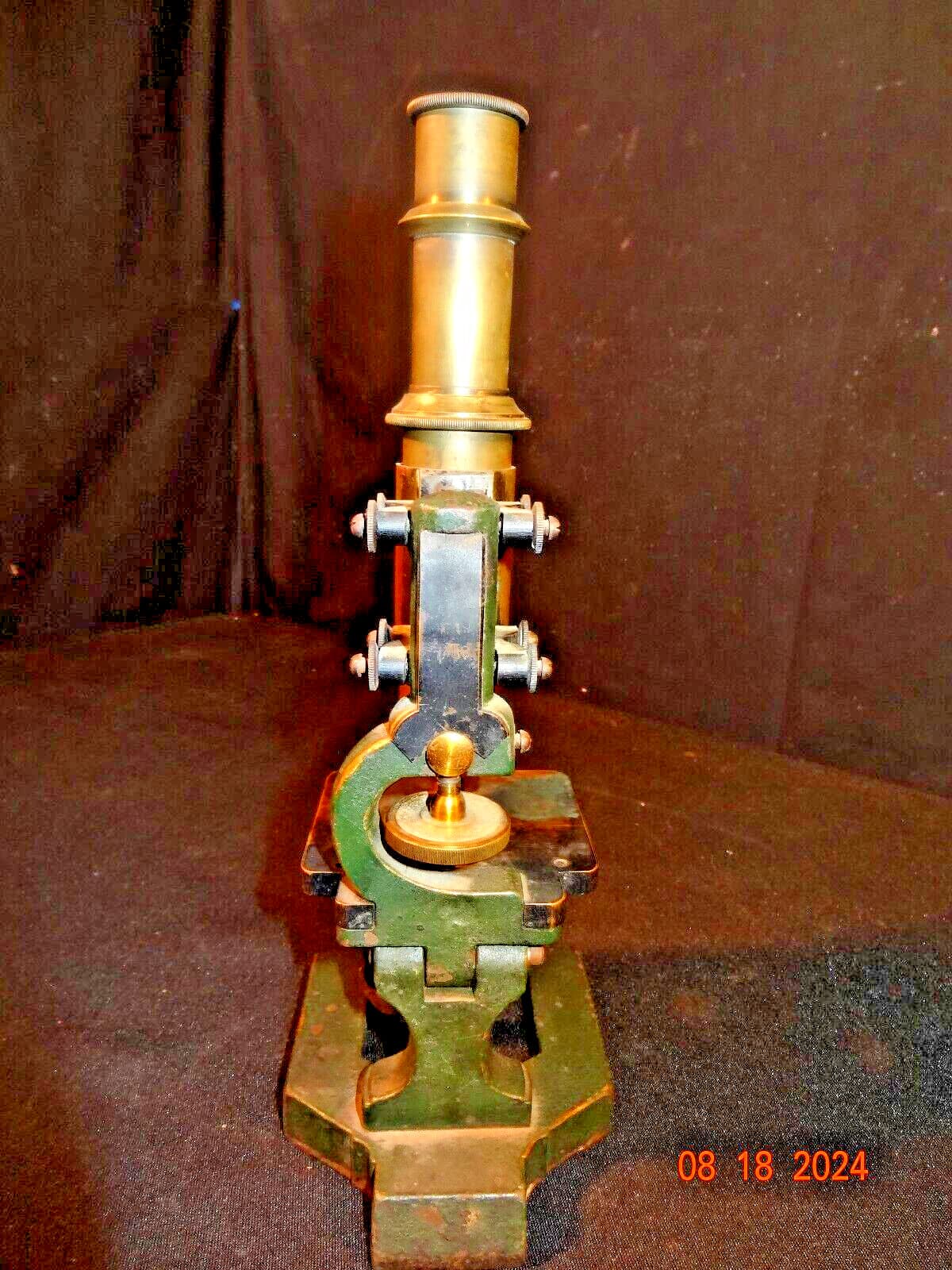 Rare and Unusual Antique F W Schieck?  Microscope  1800's  Serial # 2513 2