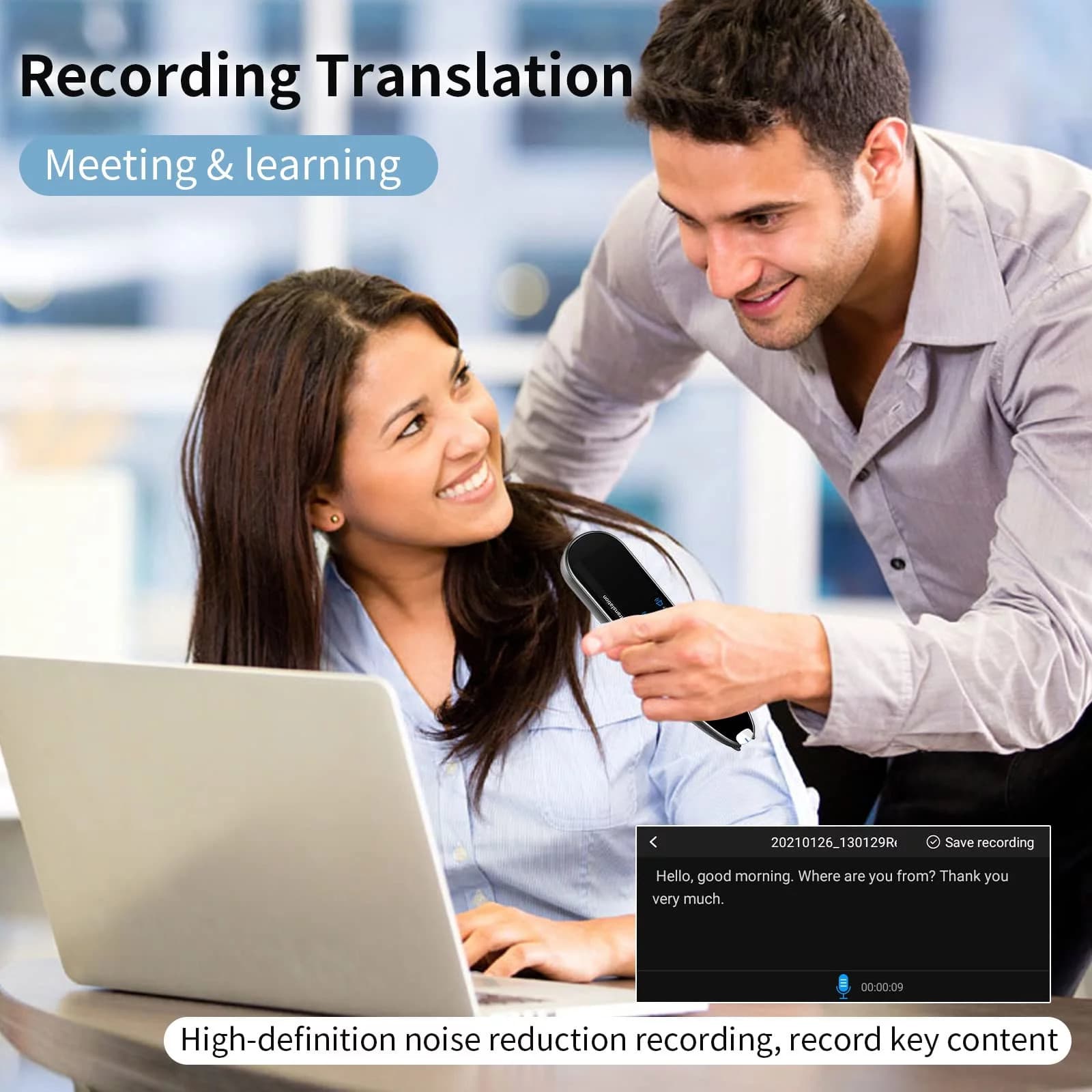 Language Translator Device for Dyslexia,Reader Pen Translation Scanner Dictionar 2
