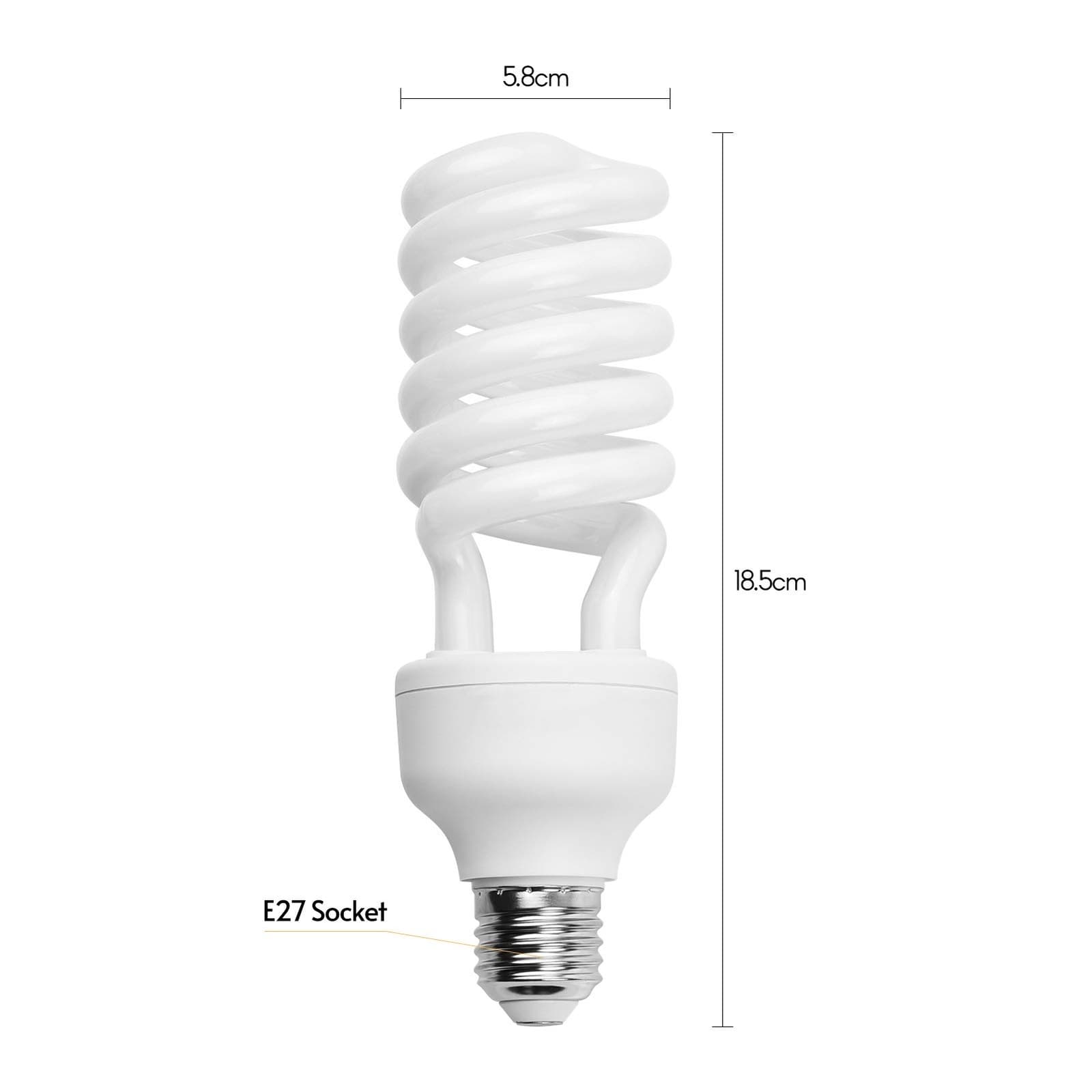 Andoer Fluorescent Light Bulb 45W 5500K E27 CFL Daylight for Photography 5