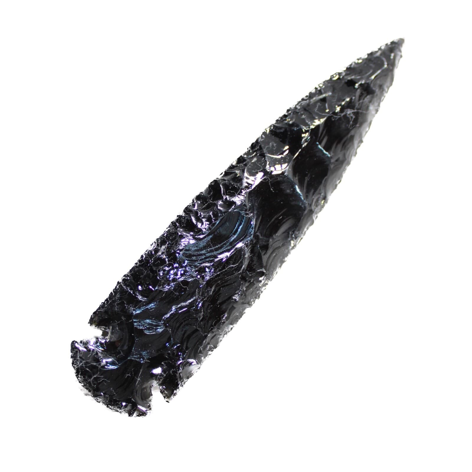 1 Obsidian Ornamental Spearhead  #9040 Arrowhead 5