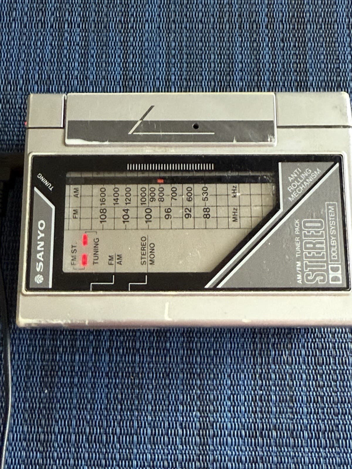 Sanyo Sportster M-G34DT Cassette Player w/ Tuner Pack Vintage Japan READ 2