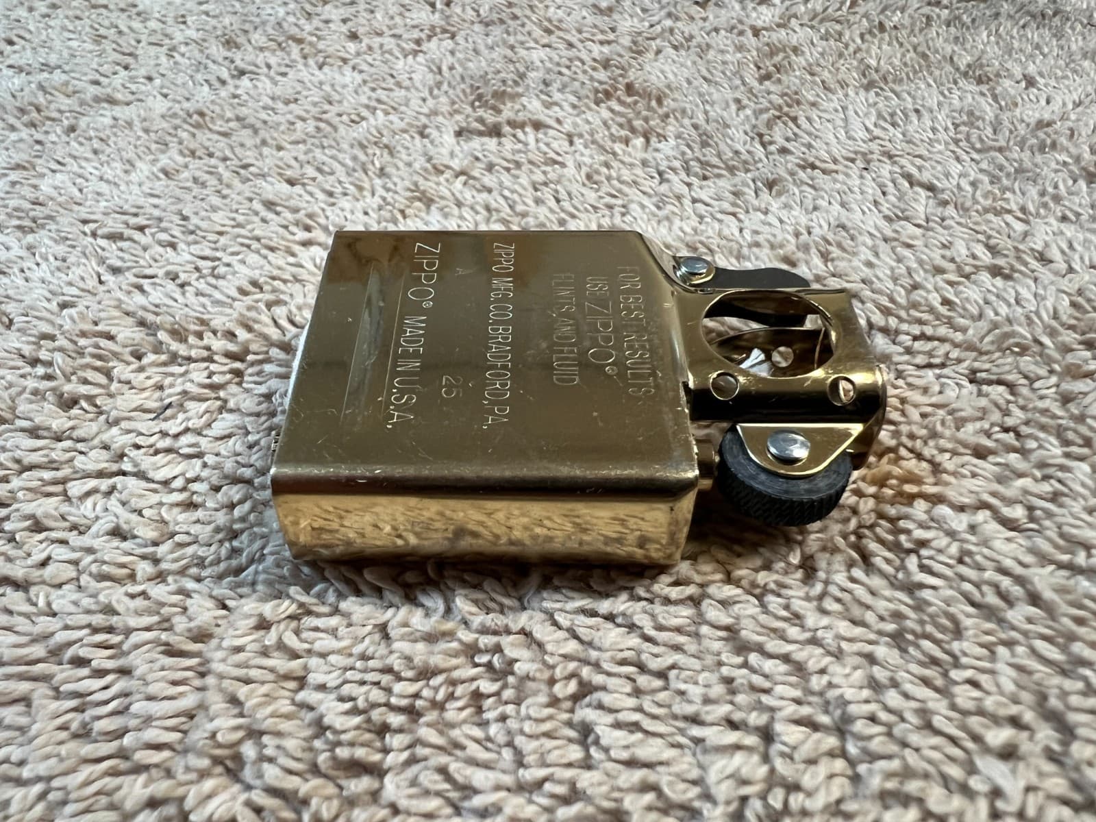 STANDARD GENUINE ZIPPO PIPE INSERT - BRASS COLOR [A     25] 3