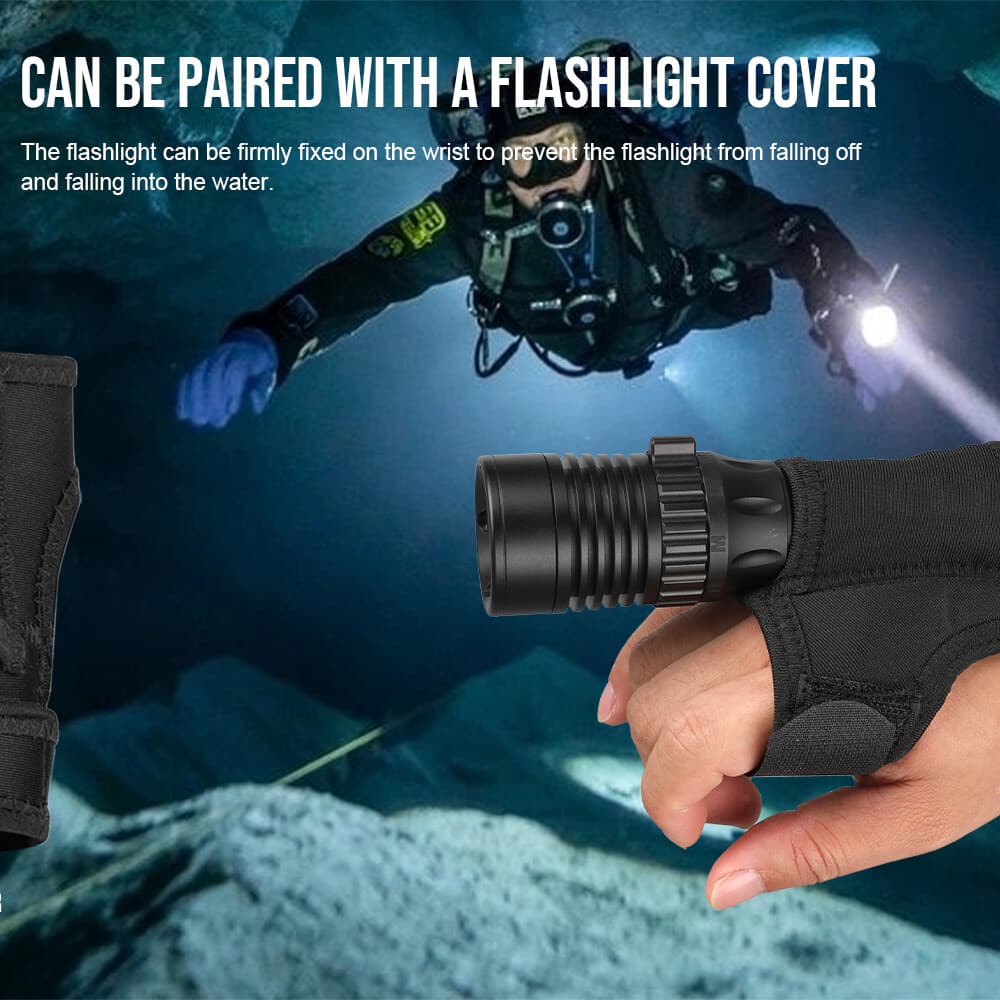 TrustFire 3350LM Diving Light Scuba Flashlight  for 100m Underwater Photography 3