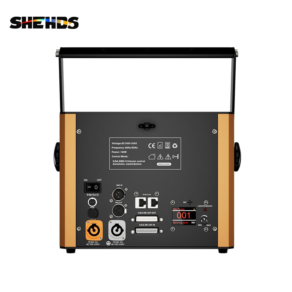 New version 6W ILDA 3D Animation Laser RGB Full Color Light Projecte Scan 5