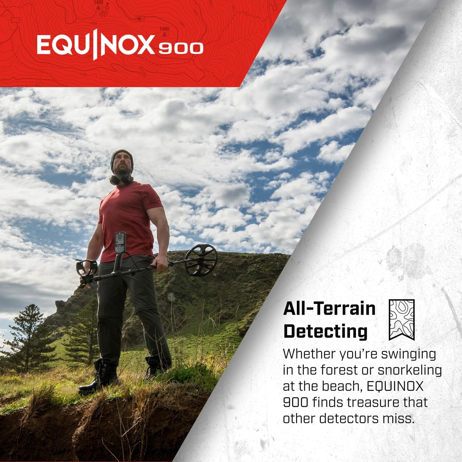 Minelab Equinox 900 Metal Detector with 11" 6" & 15" Coils + PRO-FIND 40  + Bag 4