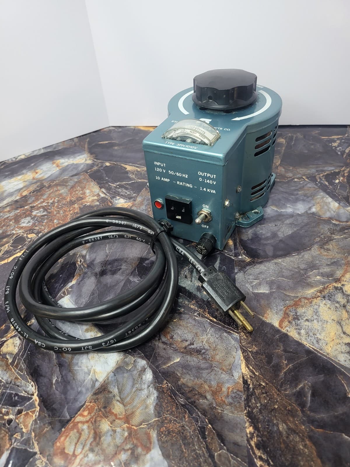 Staco Energy Products Variable Autotransformer Model 3PN1010V