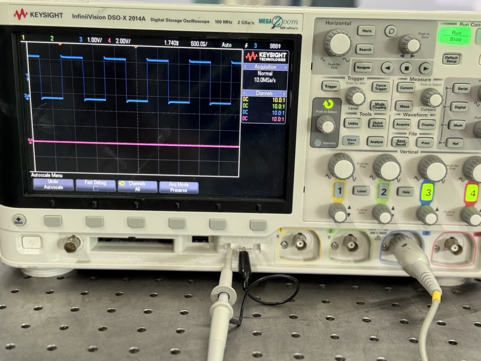 Keysight DSOX2014A 100MHz 4-Ch Oscilloscope – Tested, Screen Mark, No Probes 2