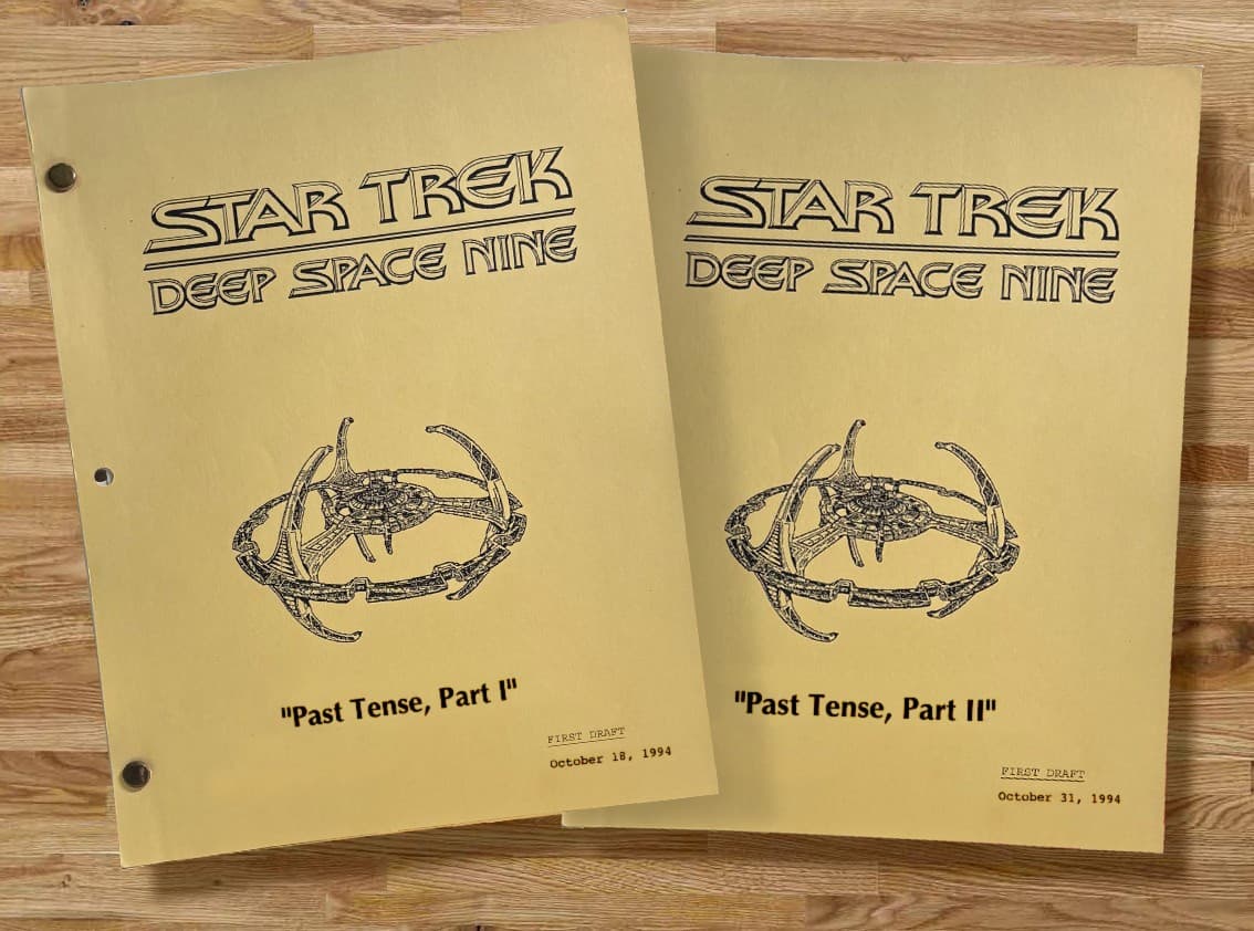Fave Star Trek Deep Space 9 "Past Tense, Parts I & II" Two-Parter Scripts (1994) 2