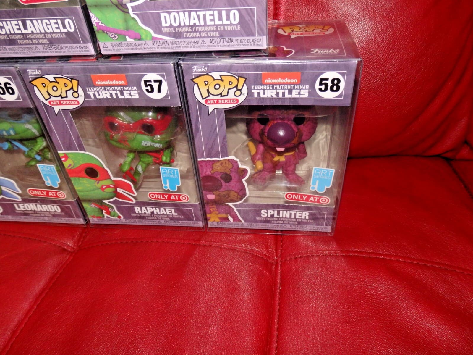 Teenage Mutant Ninja Turtles Funko Pop Art Series Complete Set of 5 TMNT 5