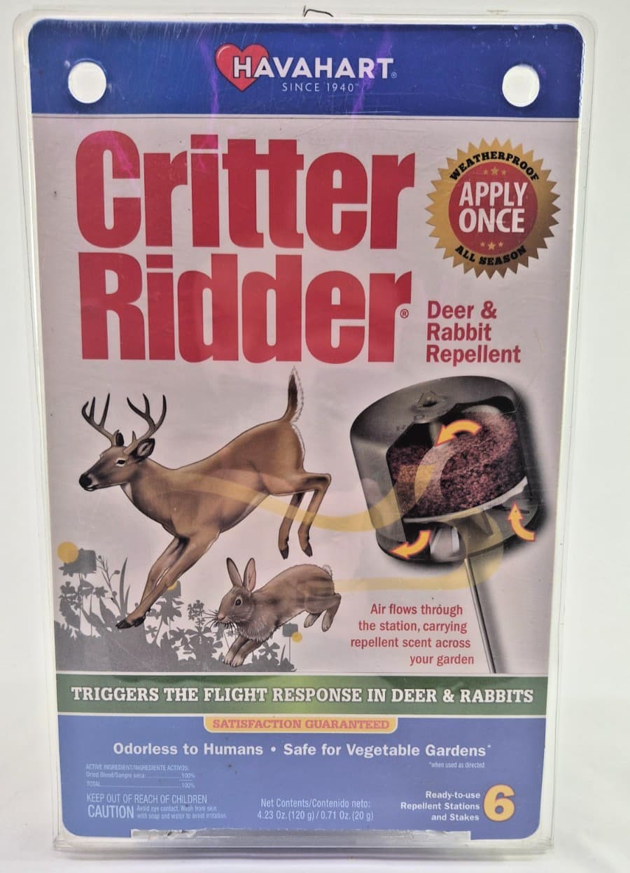 Havahart Critter Ridder Deer and Rabbit Repellent Weatherproof Stations 6-Count 2