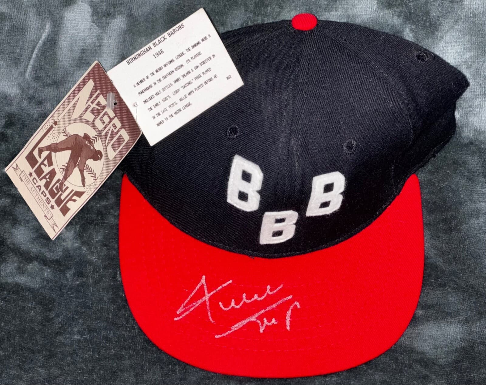 Willie Mays "Negro League Black Barons Debut" Autographed Signed Hat Cap JSA