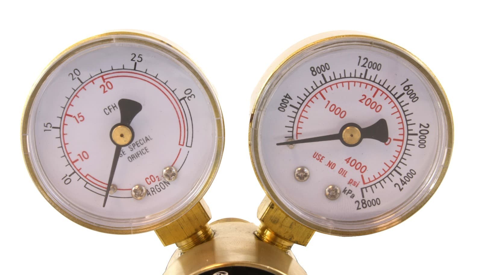Industrial Argon Regulator/Flowmeter Gauges for MIG & TIG Welders + 5 Feet Hose 2