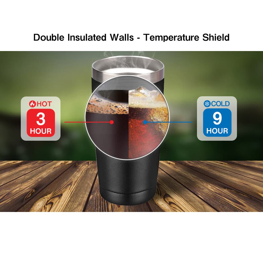 20oz Tumbler Stainless Steel Sip Lid Double Wall Vacuum Insulated Travel Bottle 4