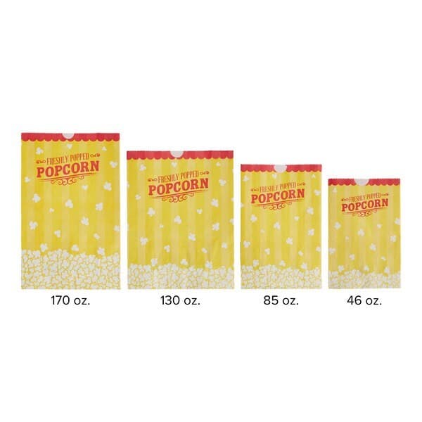46 oz. Popcorn Bag - 1000/Case  Movie Theatre Concession 4 1/4" x 3" x 6 3/4" 5