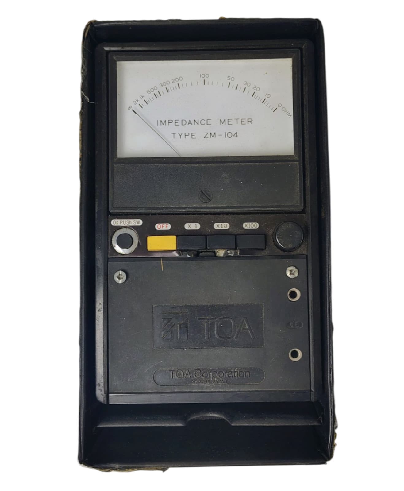 TOA Electric Co. Type ZM-104  Impedance Meter Back Case 5