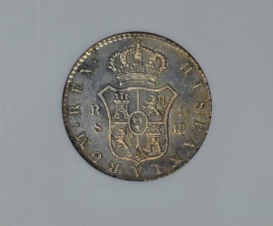 1832 S-JB 1 REALE SPAIN NGC MS64 "FINEST" & "ONLY ONE GRADED" @ BOTH NGC & PCGS  6