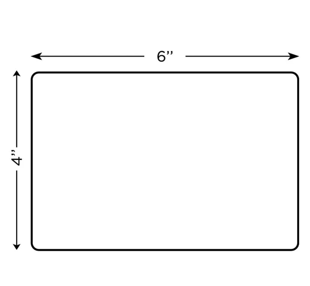 6 Rolls 4" x 6" Zebra 2844 Eltron ZP450 Direct Thermal Shipping 1500 Labels 6