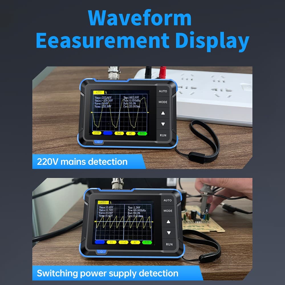 FNIRSI DSO510 DSO153 DSO152 Handheld Oscilloscope Portable Digital Oscilloscope 6