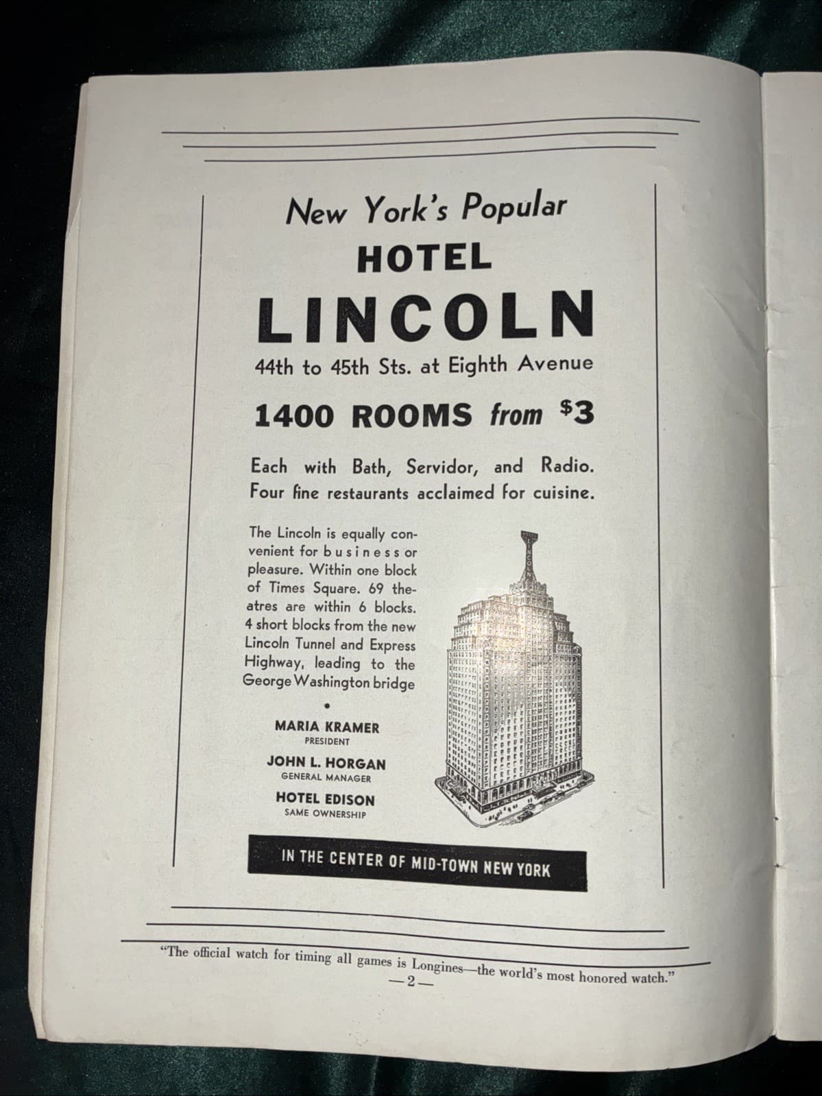 1940 Green Bay Packers football program Chicago Cardinals NFL Comisky Park 2