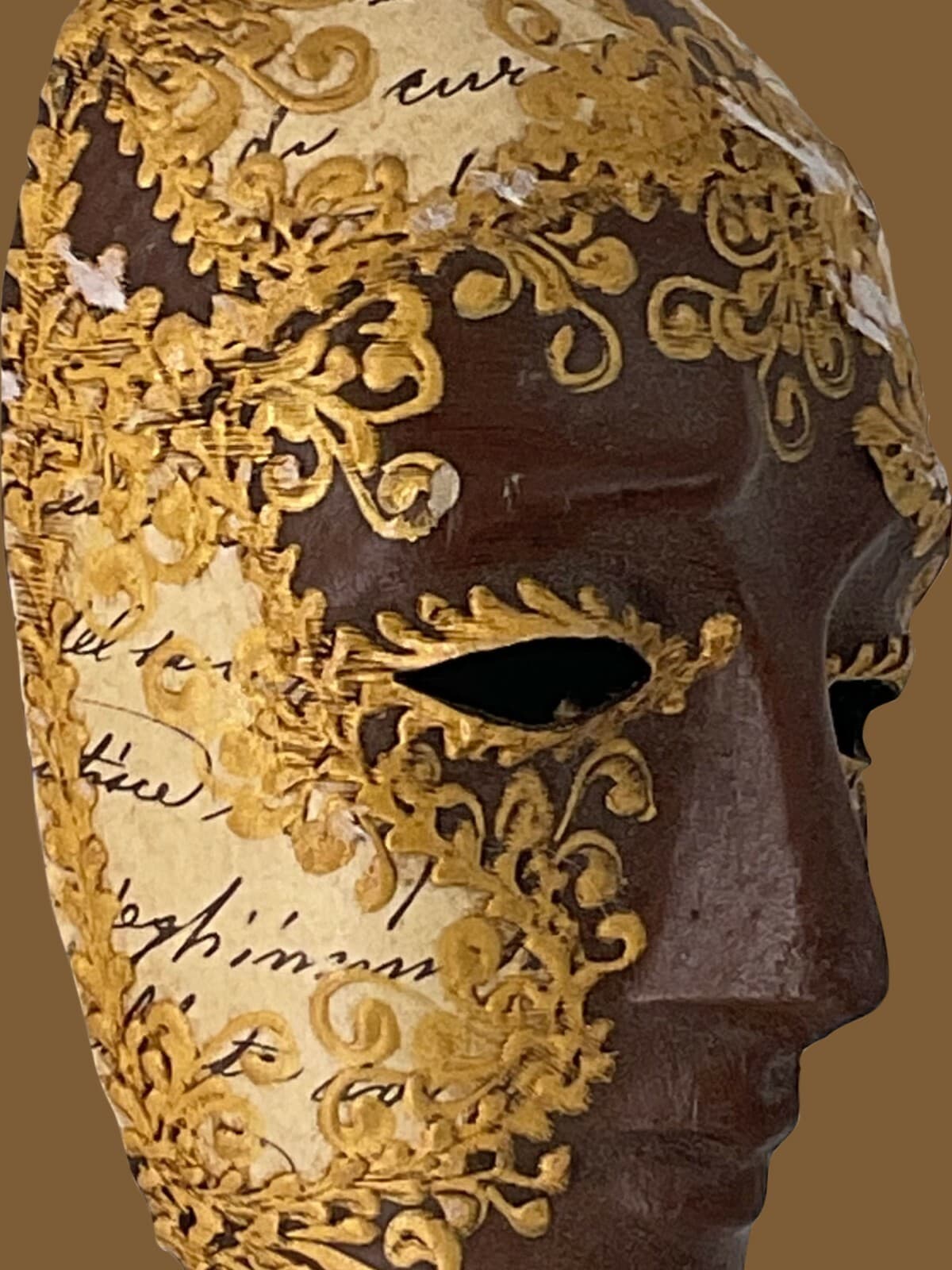 Handcrafted Italian Theatre Mask By Prof. Agostino Dessi w/Alice Atelier-Signed 6