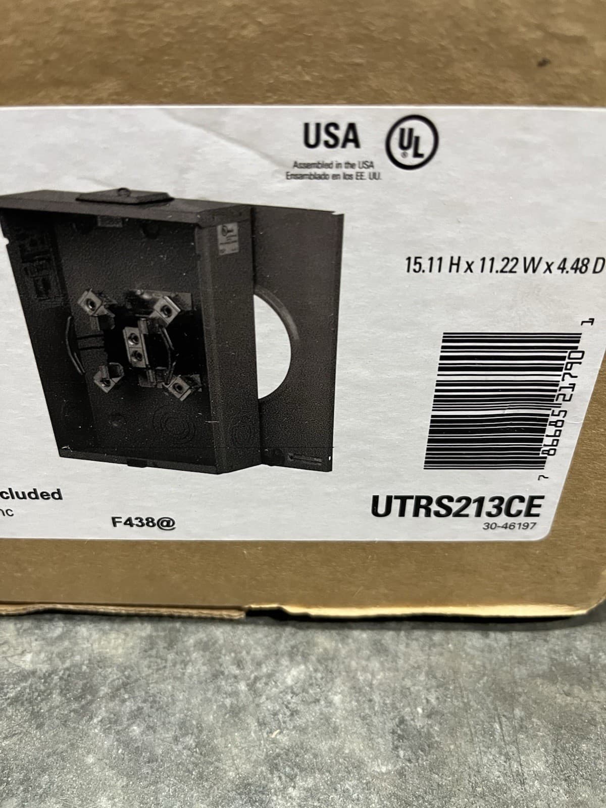 Eaton UTRS213CE 200 Amp Ringless Overhead and Underground Meter Socket 4