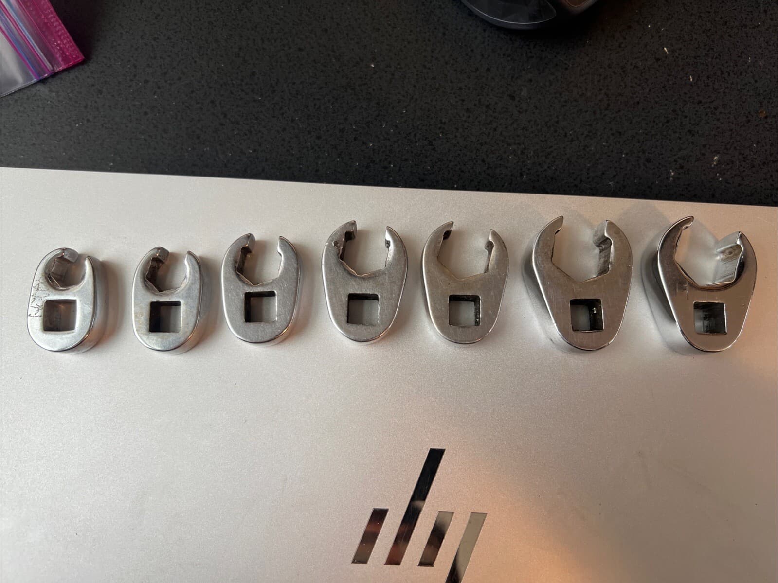 SNAP-ON Crowfoot Flare Wrench Set 207SFRH SAE 3/8 - 3/4 7 Pcs 🔥 4