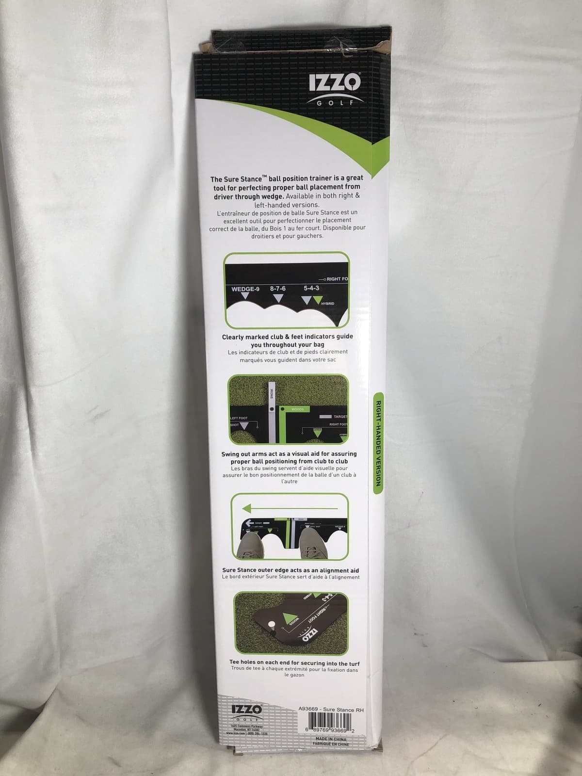 IZZO Golf Sure Stance Ball Position Trainer Right-Handed Version 5
