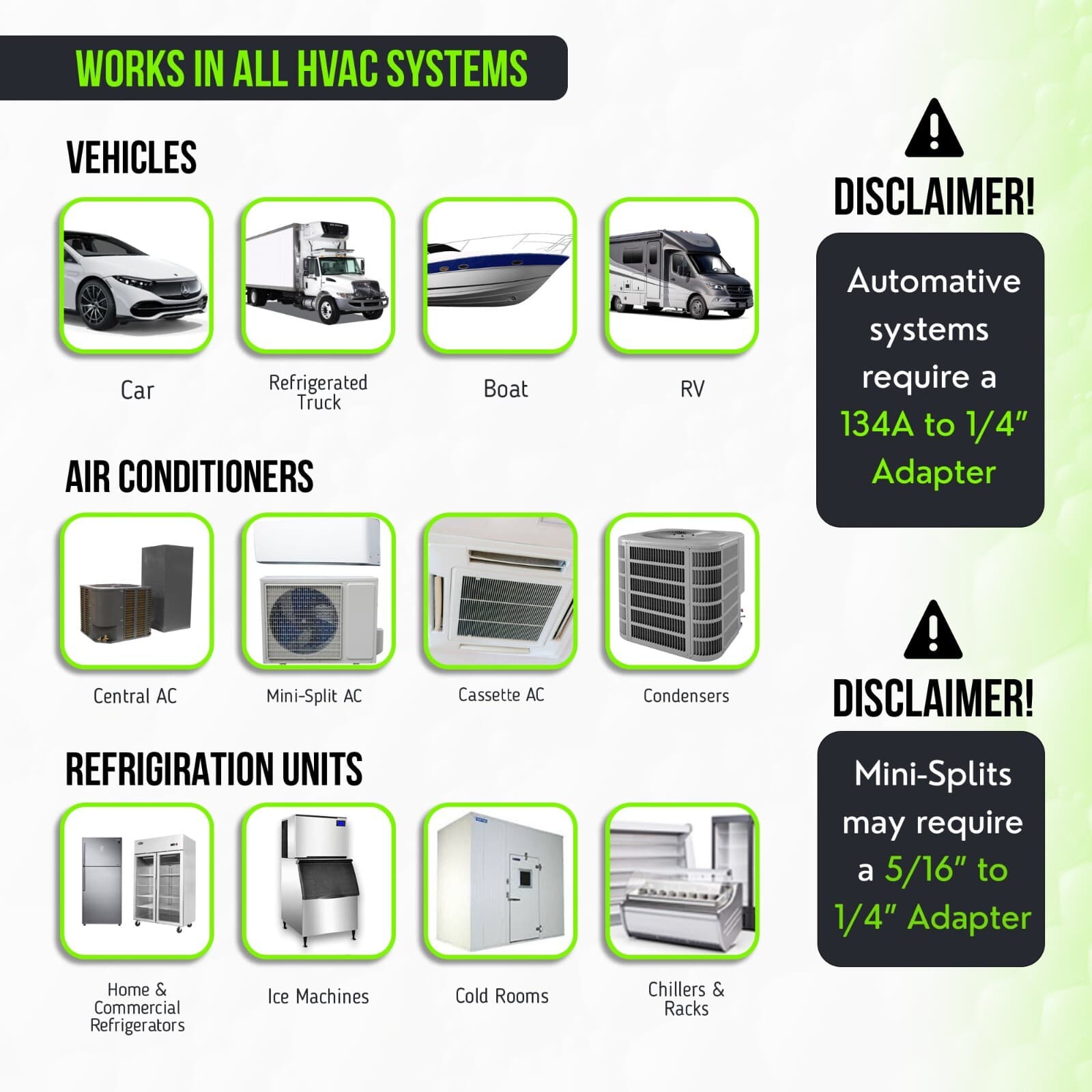 Leak Saver Direct Inject Refrigerant Leak Sealer Small System Up to 1 Ton 6 Pack 3