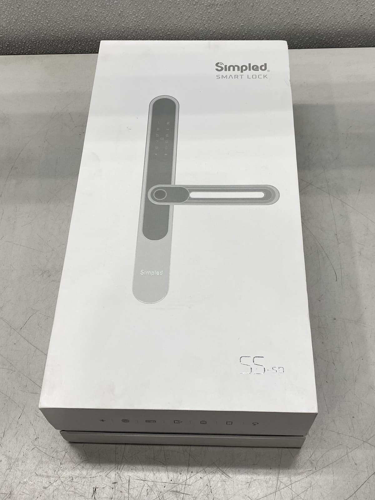 Simpled SS Slim Series Smart Lock Matte Black SS-SP 2