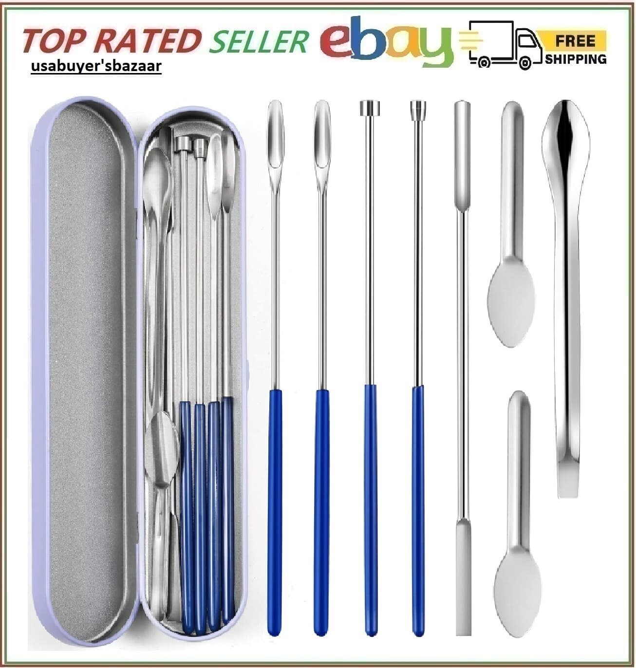 2 or 8 Pcs Home & Lab Supplies Micro Tiny Spoon Spatula, Lab Scoop Filling Tray