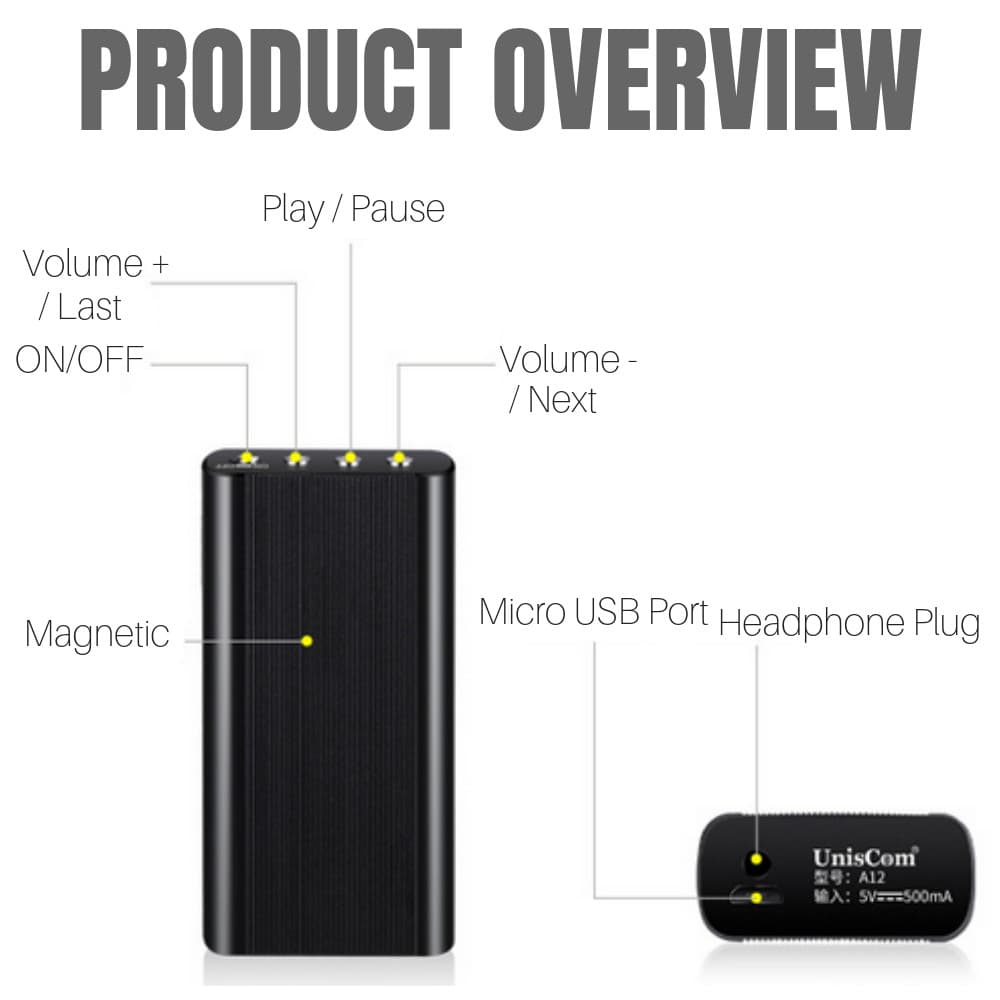 240 Hr Spy Mini MP3 Digital Voice Activated Recorder 16GB Audio Recording Device 2