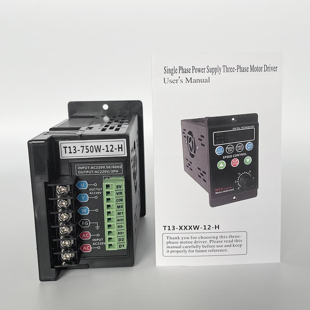 750W Single To 3 Phase VFD Variable Frequency Drive 110V 220V Converter AC Motor 2