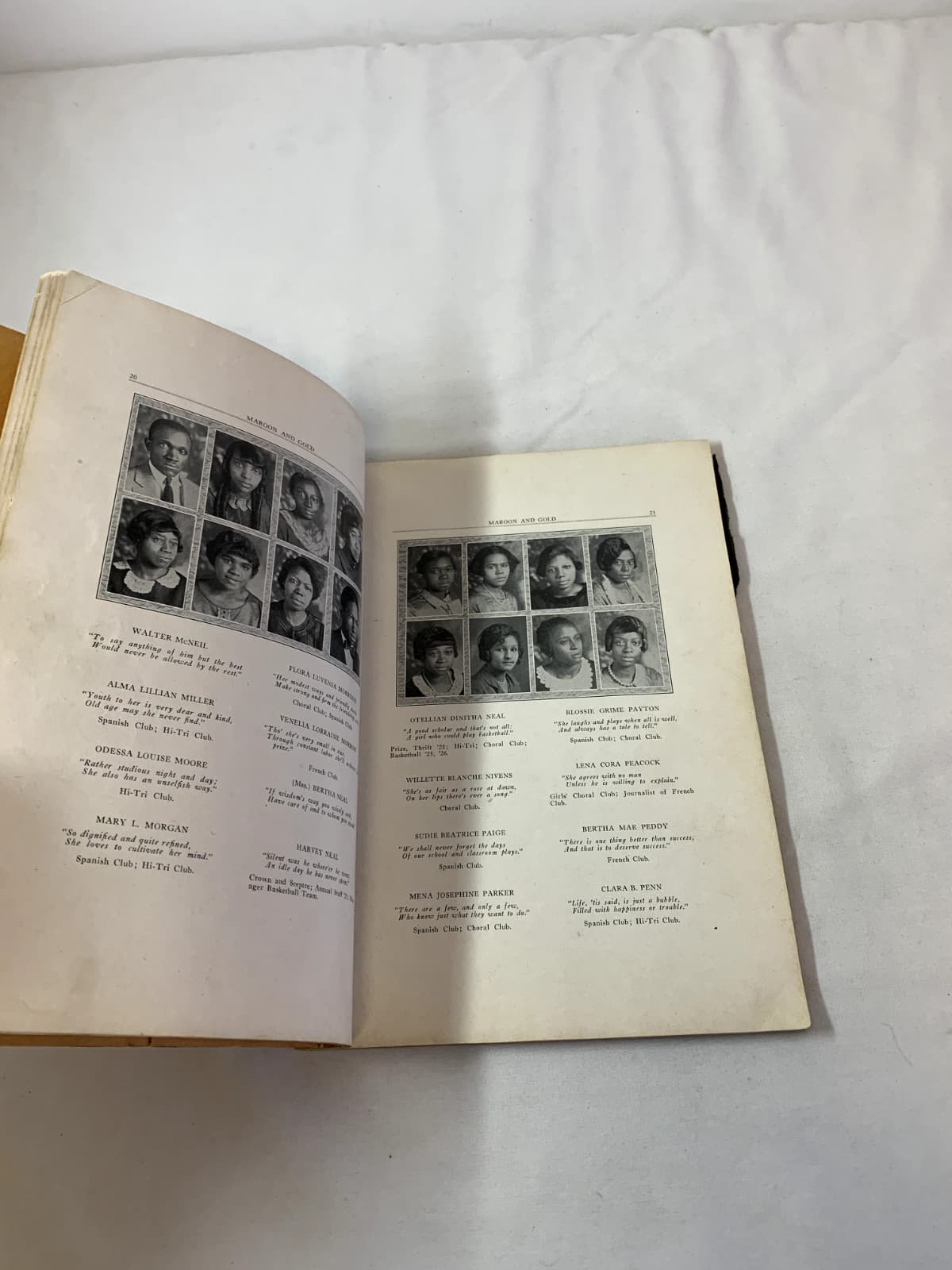 1926 MAROON & GOLD Yearbook~Columbian Heights Negro High School,Winston-Salem,NC 6