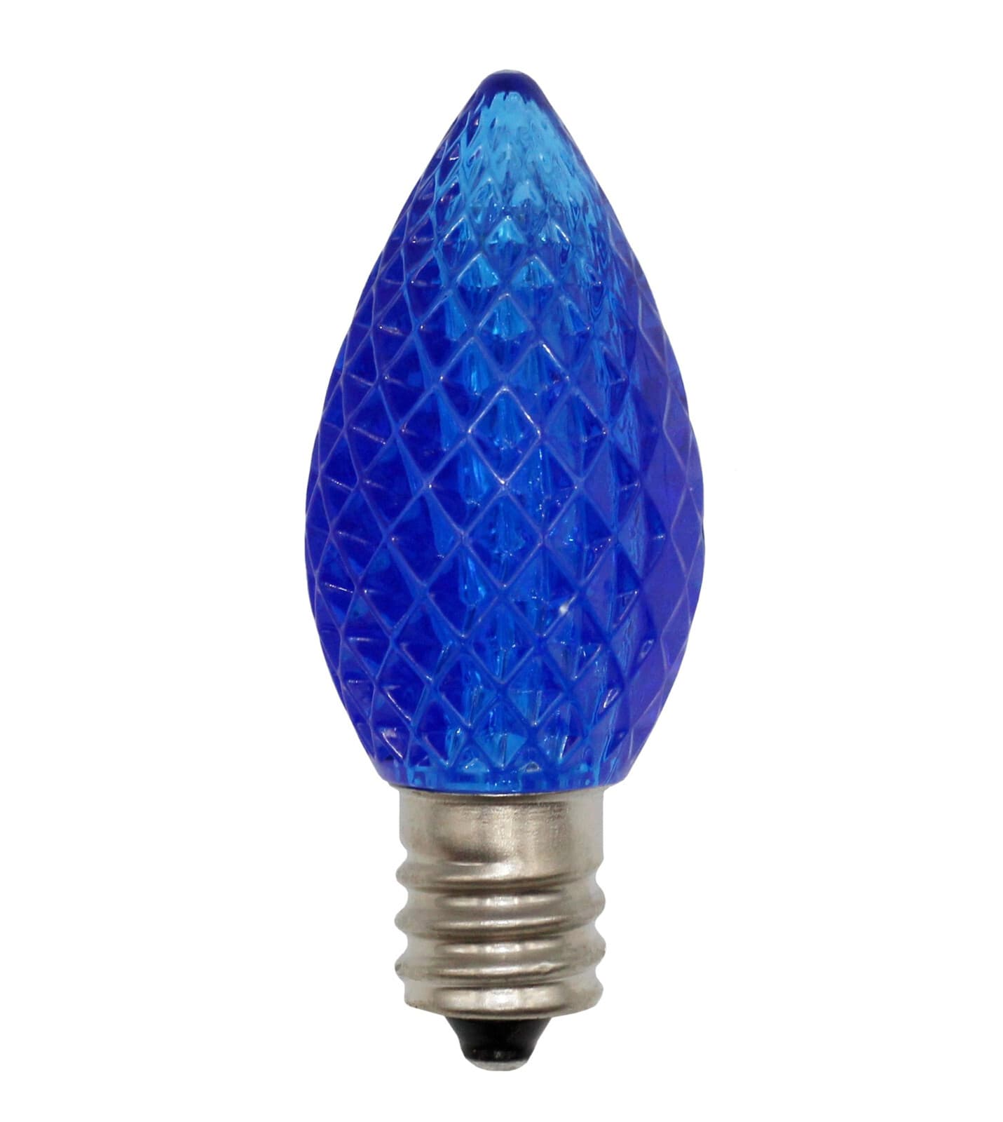 25 Pack C7 Faceted LED Multicolor Replacement Light Bulbs for Christmas 0.7W 4