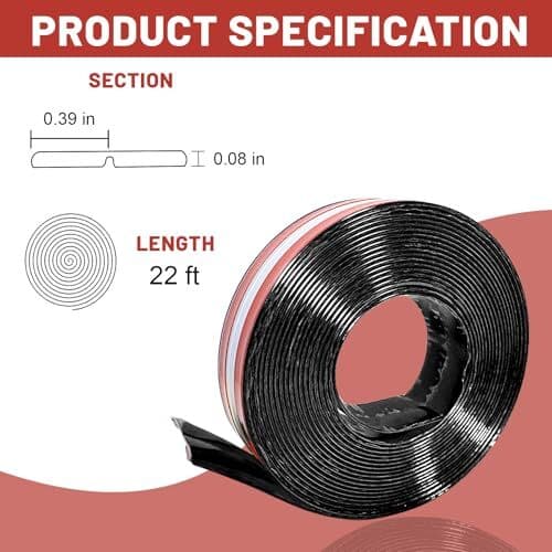 22 Feet Flexible Inside & Outside Corner Trim Molding, Peel Black, Width 0.8 in 4