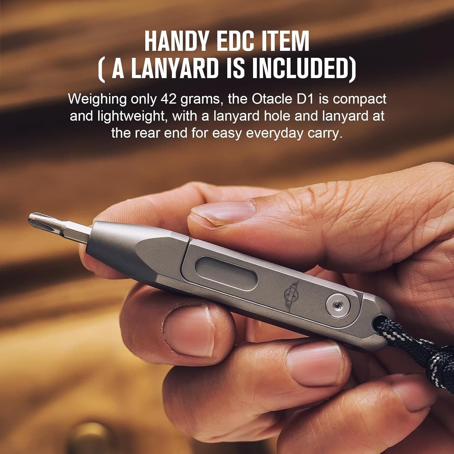 OKNIFE Otacle D1 EDC Titanium Multi-Bit Driver, 8 in 1 Pocket-Sized EDC Tool 6