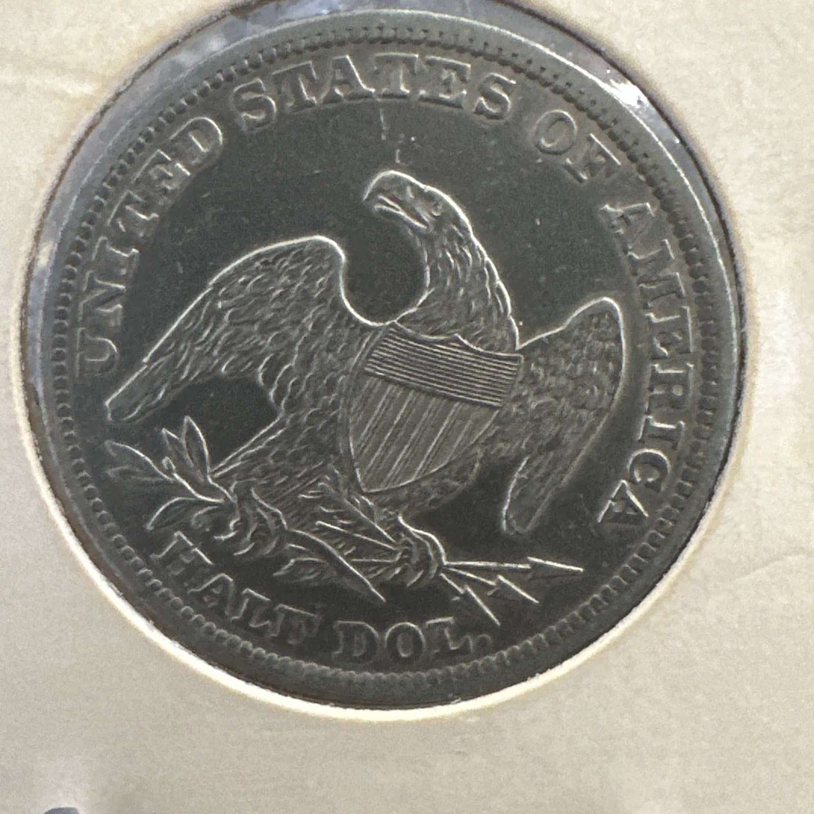 1838 Capped Bust Half Dollar, Reeded Edge 2