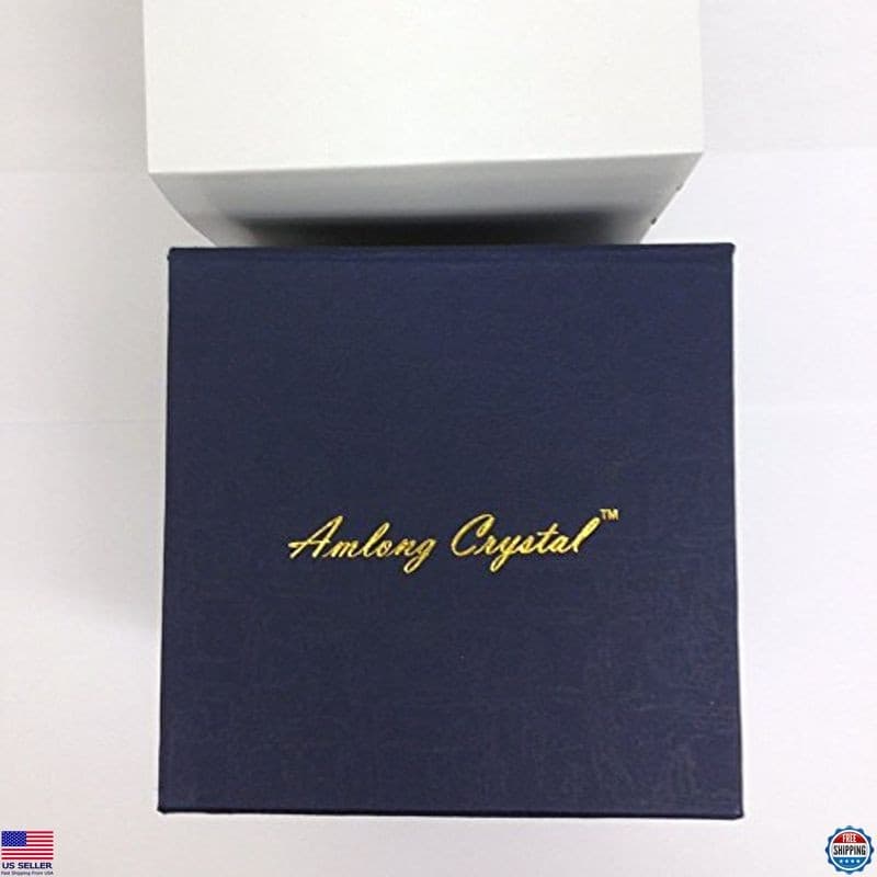 Amlong Crystal 5-Inch Clear Lotus Flower Figurine in Gift Box - Decorative Piece 2