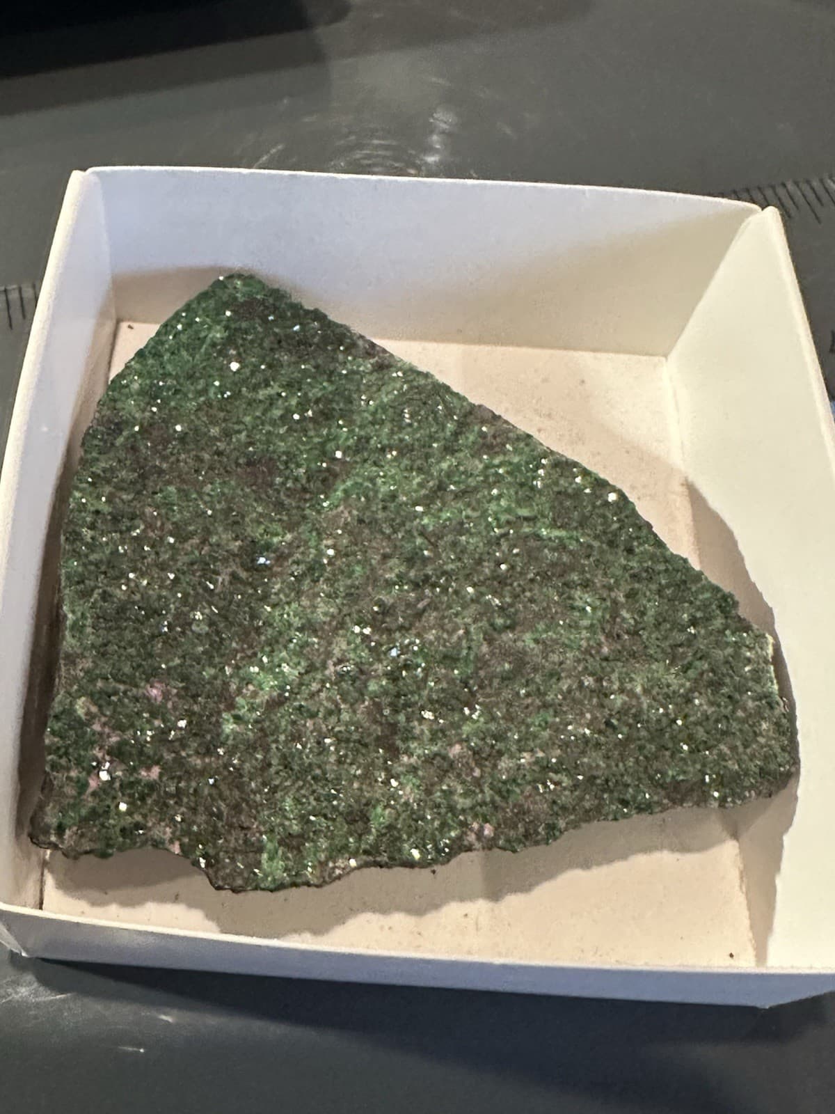 111g 2.5x2.5 RARE Green Uvarovite Garnet Crystals on Matrix Mineral Specimen 5