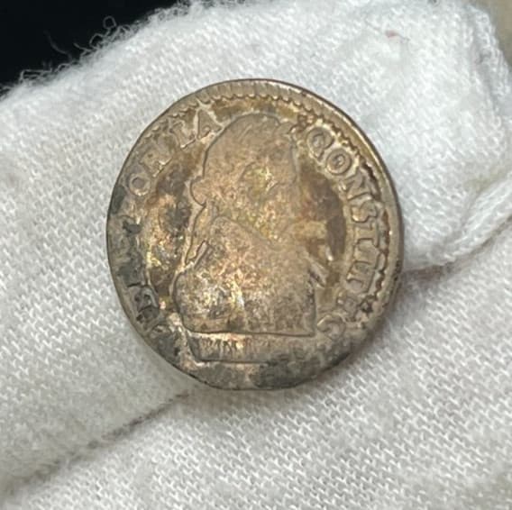 1830 Bolivia 1/2 Half Sol Silver Coin Great Condition 6