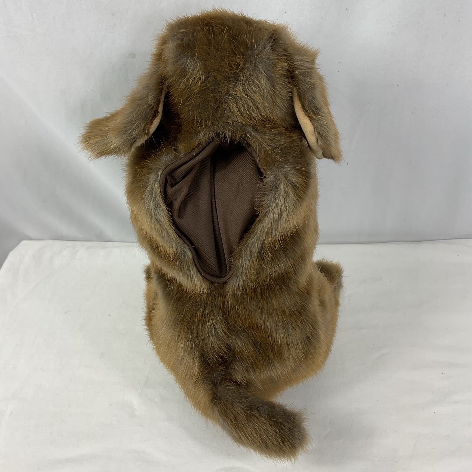 Folkmanis Hand Puppets Sit Dog Brown Flappy Years Plush 14" Theater Pretend Play 3