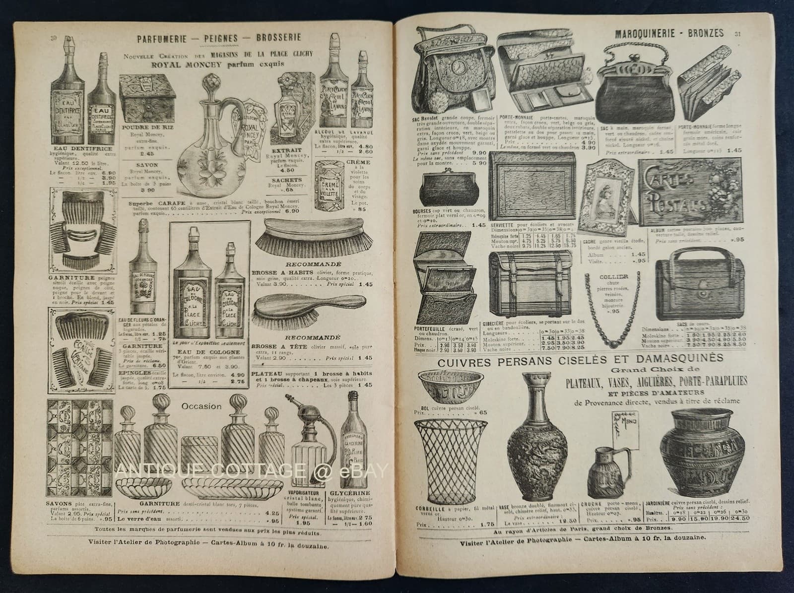 1906 antique FRENCH FASHION a la PLACE CLICHY CATALOG paris men women kids 6