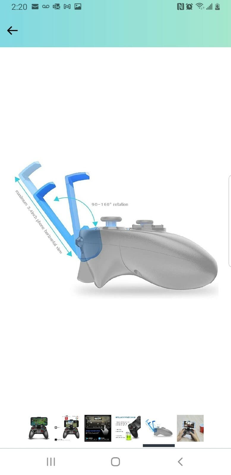 CHENGDAO Mobile Smartphone Gaming Controller Wireless Compatible Android,Tablet  6