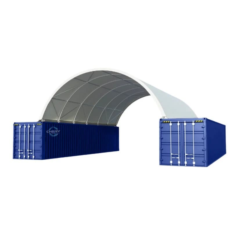 40'x40'x13' Container Shelter Canopy | 11OZ PE |Industrial Storage Tent Building 3