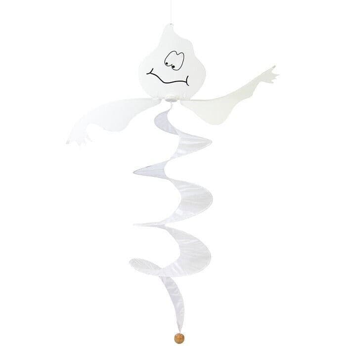 44”L GHOST CURLIE Halloween Twister Hanging Wind SPINNER garden décor – WF-80841 2